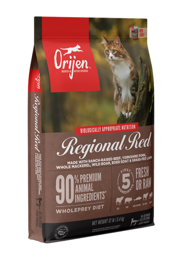 *S.O. - Up to 2 Week Wait* Champion Foods - Orijen REGIONAL RED Dry Cat Food - 1.8KG (3.97lb)