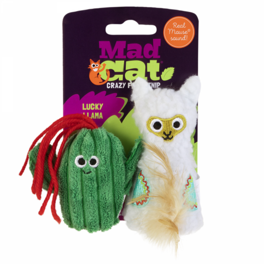 LocalID_64315 Mad Cat - Lucky Llama - 2Pk - 11.5CM (4.5in) Tall