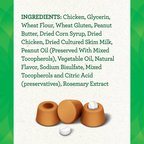 LocalID_68329 Greenies - Canine Pill Pockets PEANUT BUTTER Dog Treats - 91GM (3.2oz) - 30 Tabs