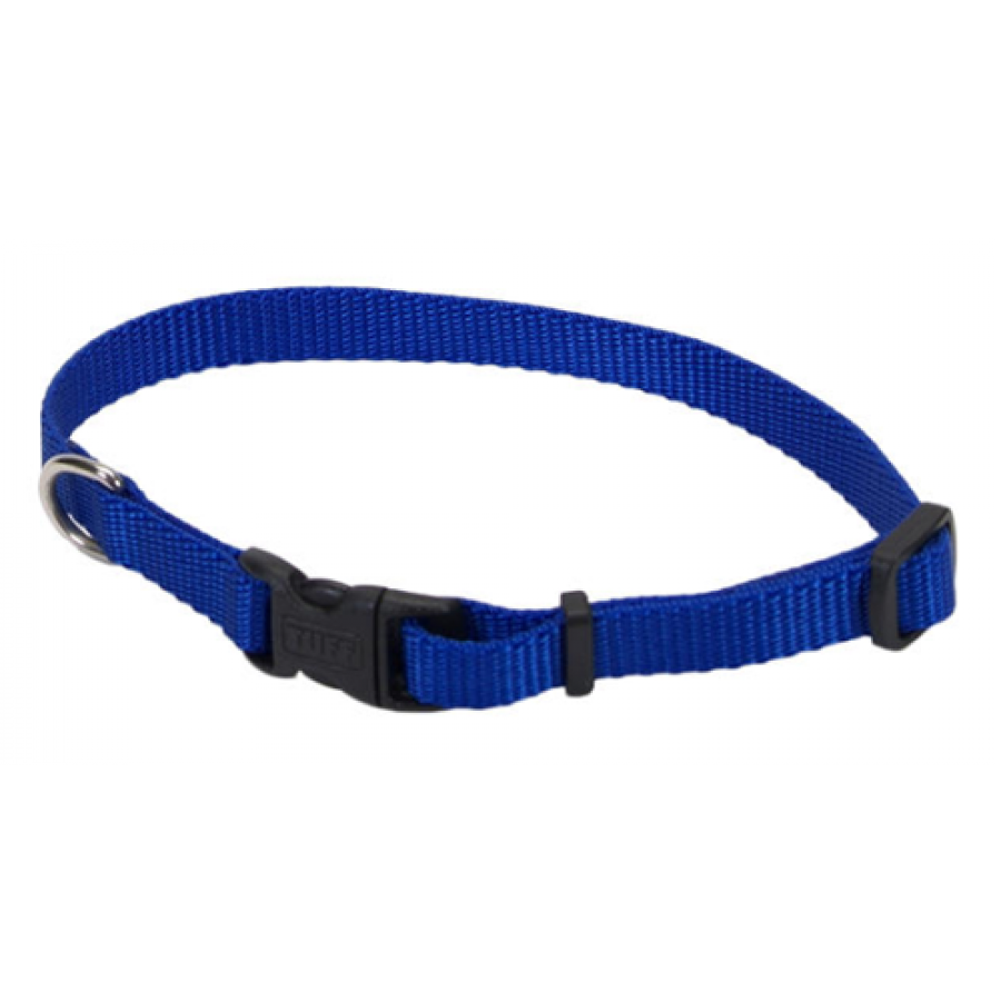 *DISC* Coastal - Tuff Nylon Dog Collar - BLUE - 8-12 x 3/8in