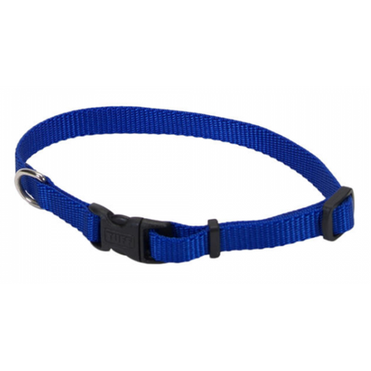 *DISC* Coastal - Tuff Nylon Dog Collar - BLUE - 8-12 x 3/8in