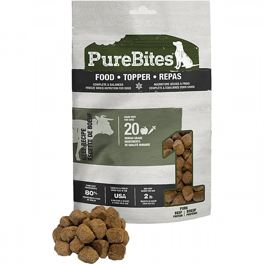 Purebites - Freeze Dried Food/Topper BEEF Dog Food - 283GM (10oz)