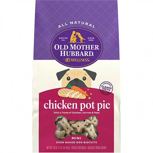 Old Mother Hubbard - Classic Oven Baked CHICKEN POT PIE Dog Treat - MINI - 567GM (20oz)