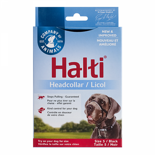 LocalID_66536 Company of Animals - Halti Nylon Head Collar - BLACK - Size 5