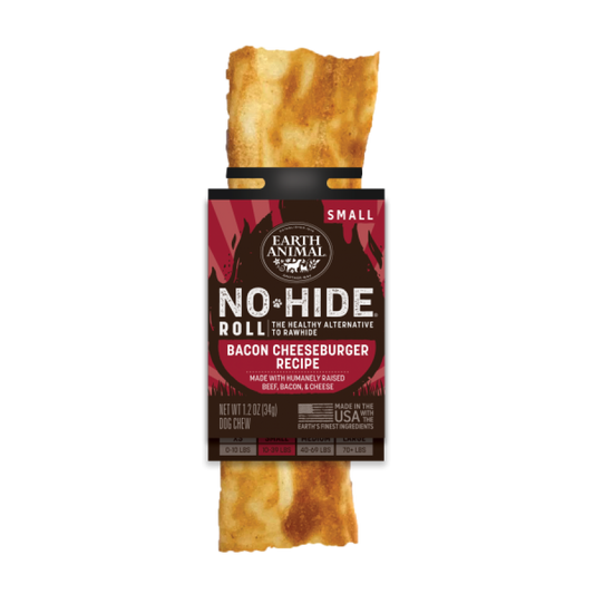 LocalID_66851 Earth Animal - Dog No Hide Chew - BBQ Smoked BACON CHEESEBURGER - SMALL