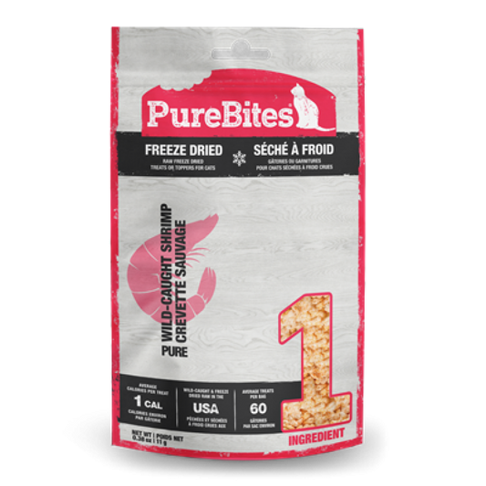 Purebites - Freeze Dried SHRIMP Cat Treat - 23GM (0.8oz)