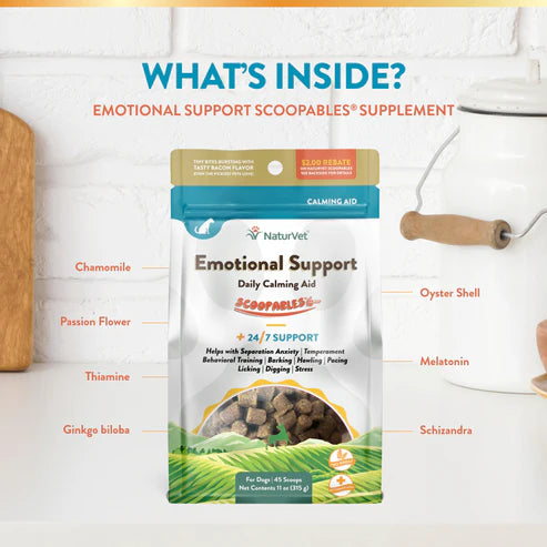 LocalID_70973 NaturVet - Scoopables Emotional Support Dog Supplement - 315GM (11oz)