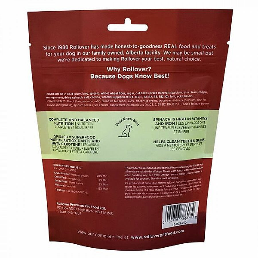 LocalID_68931 Rollover - Functional Crunchy Biscuits BEEF and SPINACH Dog Treat - 250GM