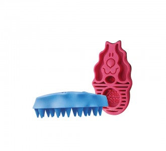 Kong - Zoom Groom Soft Puppy Curry Brush - Boysenberry - 10CM (3.9in)