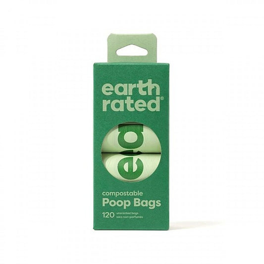 LocalID_60300 Earth Rated - COMPOSTABLE Refill Poop Bags - UNSCENTED - 8 Roll 120 Bags