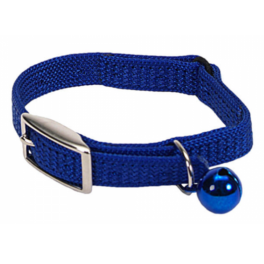 *DISC* Coastal - Sassy SnagProof Nylon Safety Cat Collar - BLUE - 1 x 30CM (3/8x12in)