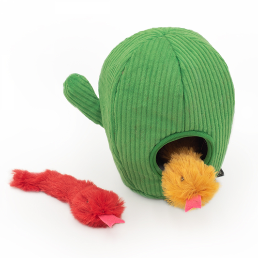 ZippyPaws - Cat ZippyClaws - Burrow Snakes in Cactus Cat Toy - 16 X 16 X 11CM ( 6.5x6.5x4.5in)