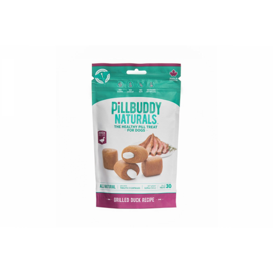 Presidio - Pill Buddy Naturals GRILLED DUCK Dog Treat - 150GM (5.29oz) - 30CT