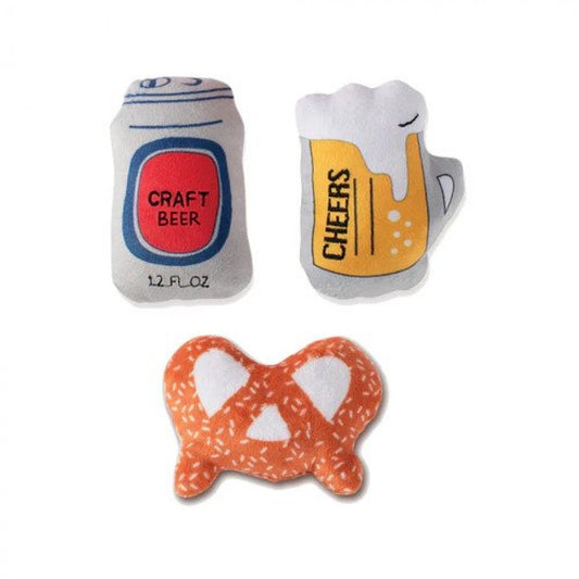 *S.O. - Call for Estimates Arrival* Fringe Studio - Beer Small Dog Toy Set - 11CM (4in) - 3PC