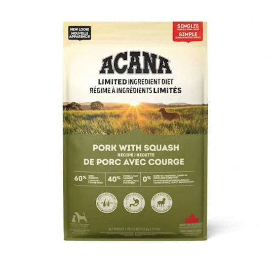 Champion Foods - Acana LID PORK WITH SQUASH RECIPE Dry Dog Food - 1.8KG (4lb)