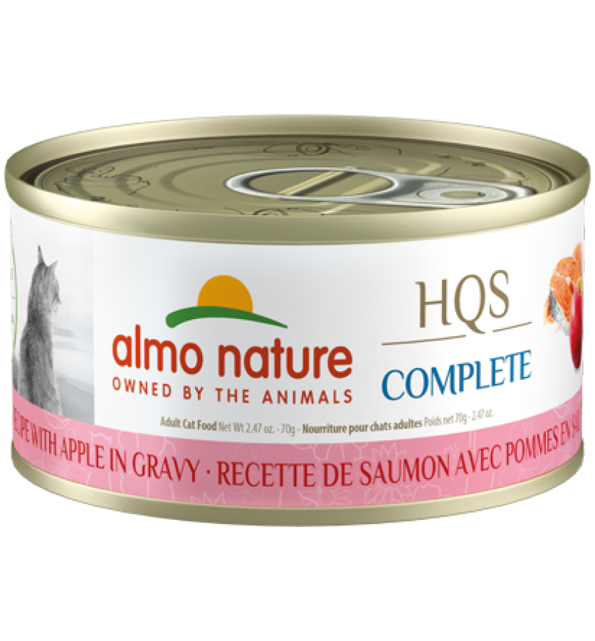 LocalID_65204 Almo Nature - SALMON WITH APPLES in Gravy Wet Cat Food - 70GM (2.4oz)