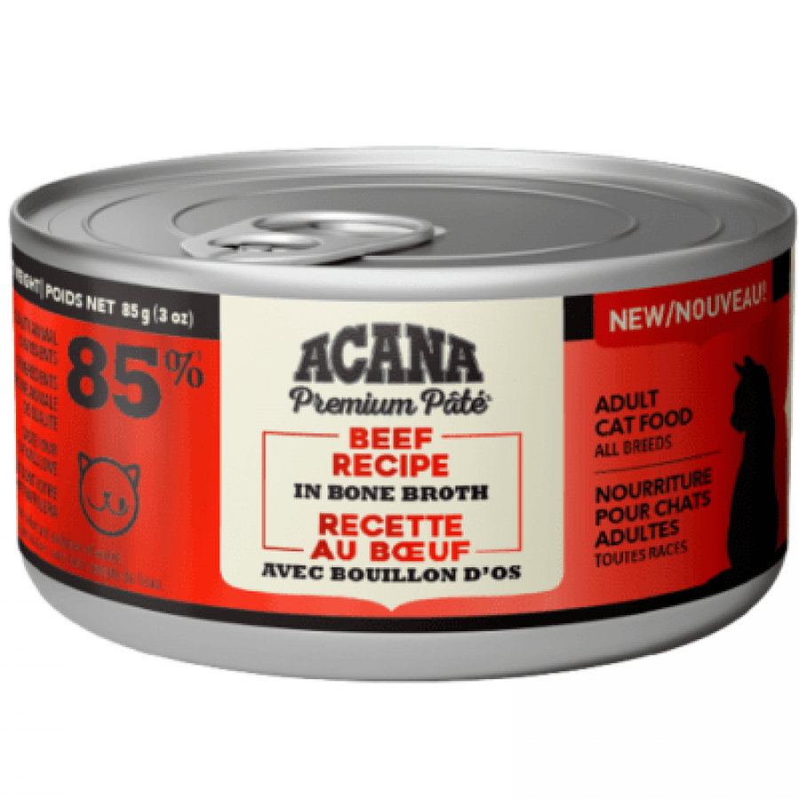 Champion Foods - Acana BEEF in Bone Broth Wet Cat Food - 85GM (3oz)