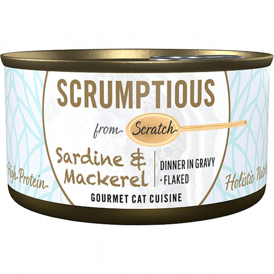 LocalID_65300 Scrumptious - SARDINES and MACKEREL Wet Cat Food - 80GM (2.8oz)