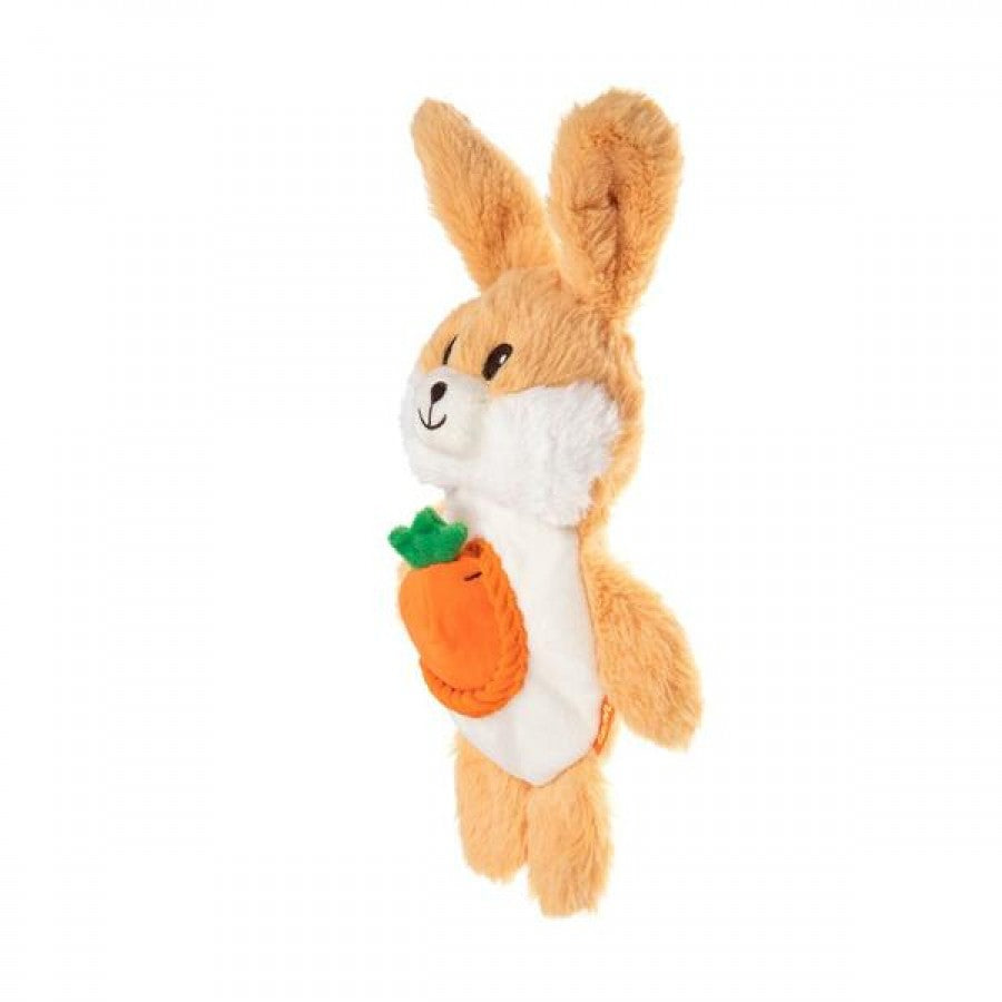 LocalID_69397 Growl - Snackerz Bunny Dog Toy - BROWN - 25CM (9.7in)