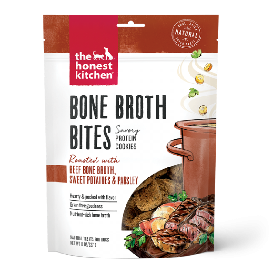 The Honest Kitchen - HK Bone Broth Bites with BEEF Bone Broth & SWEET POTATO Dog Treat - 227GM (8oz)