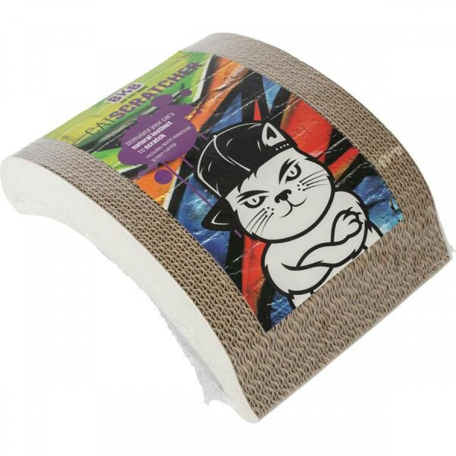 LocalID_66685 Bad Kitty Brand - Bananarama Cardboard Cat Scratcher