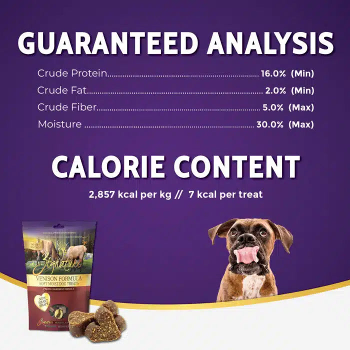 LocalID_69095 Zignature - VENISON Soft Dog Treats - 113GM (4oz)