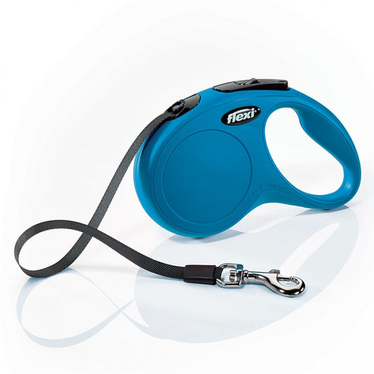 Flexi - Classic Tape Flexi Dog Leash - BLUE - LARGE - 5M