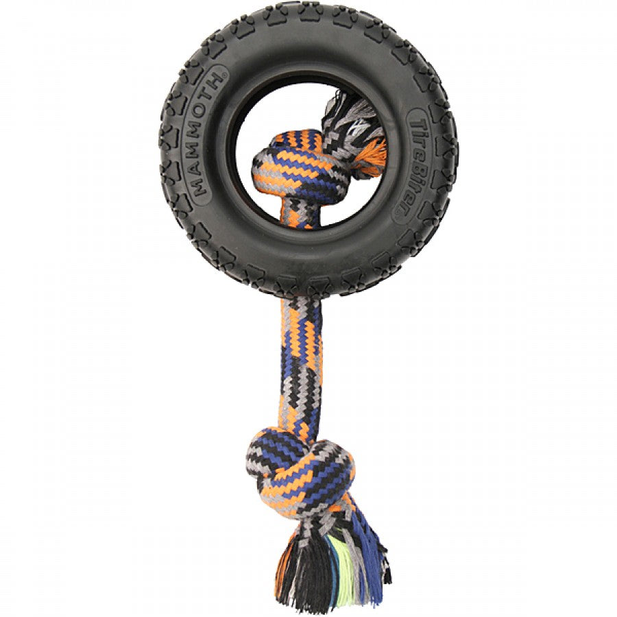 Mammoth Pet Products - TireBiter II with Rope Dog Toy - XLARGE - 18CM (7in)