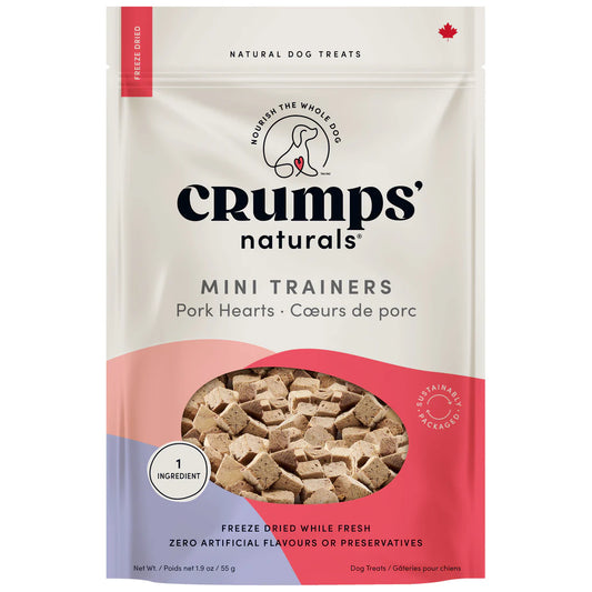 LocalID_70770 Crumps' Naturals - Mini Trainers FD PORK HEART Dog Treat