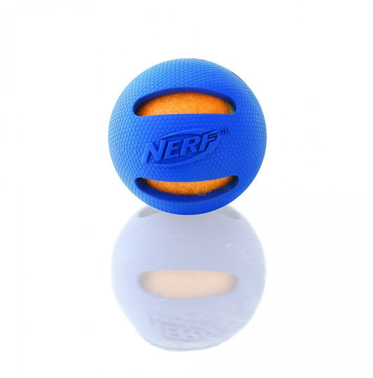 Nerf - Dog Rubber Tennis Ball - BLUE - 6.5CM (2.5in)