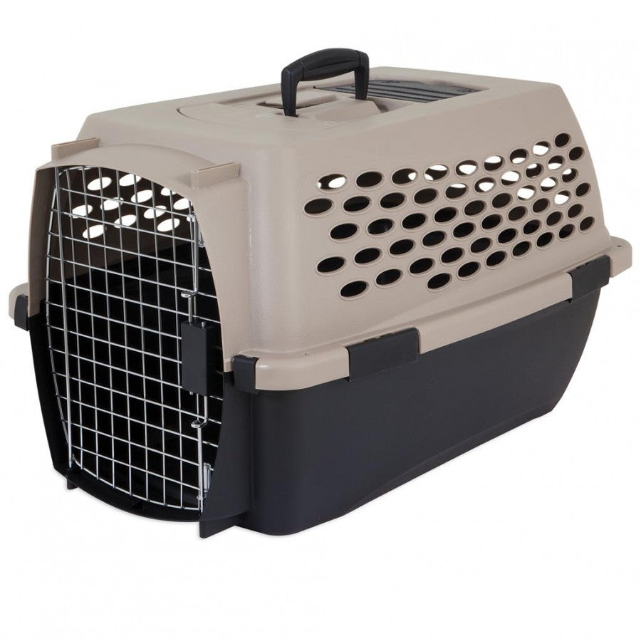LocalID_31005 Petmate - Vari Kennel - Black and Bleached Linen - Small 62.7Lx43.9Wx38.1Hcm (24.7Lx17.3Wx15Hin)