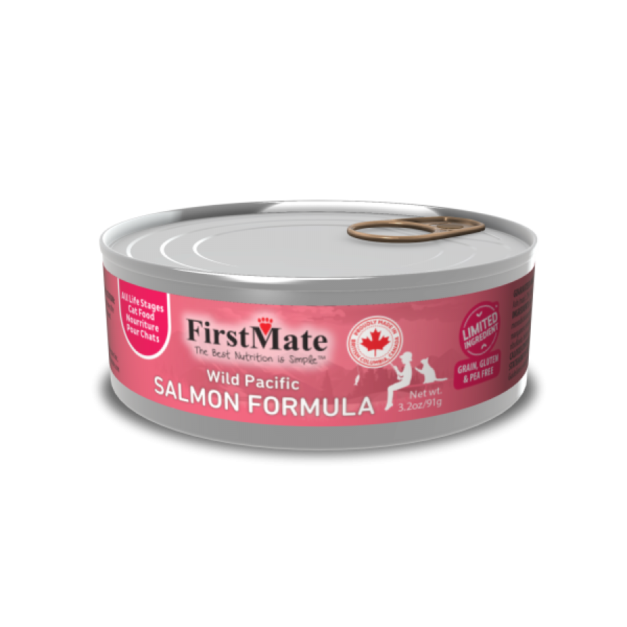 FirstMate - Cat LID GF SALMON Wet Food - 91GM (3.2oz)