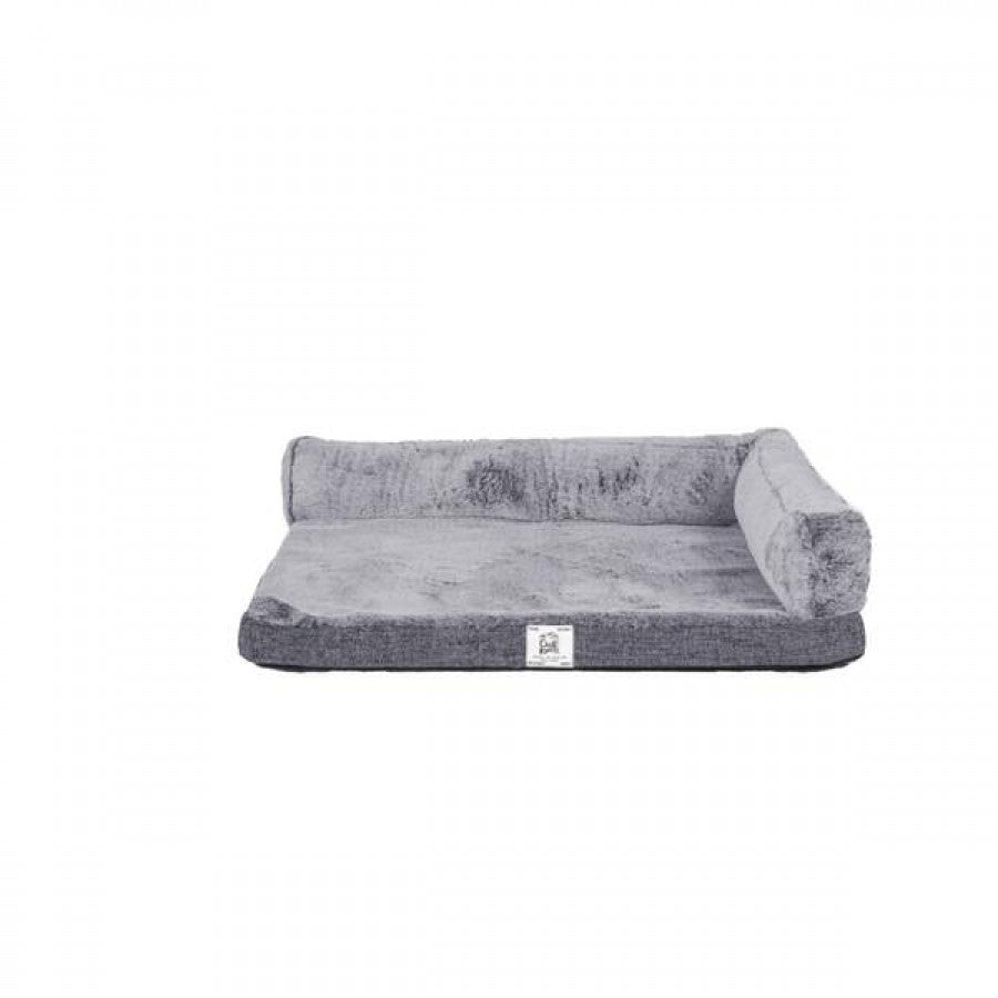 LocalID_71154 Dog Gone Smart - Chill Kuzzi FIR Crate Pad - GREY - 43.2 x 58.4CM (17x23in)