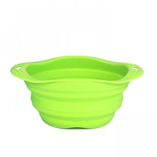 Beco Pets - Silicone Travel Bowl - GREEN - SMALL - 0.38L