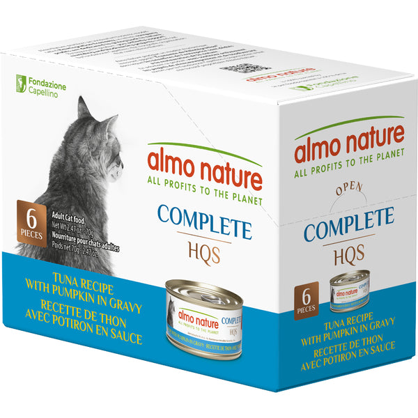 Almo Nature - TUNA with PUMPKIN in GRAVY Multipack Wet Cat Food - 70GM (2.47oz) - 6PK