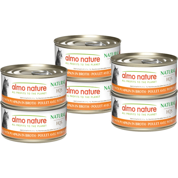 Almo Nature - CHICKEN with PUMPKIN Multipack Wet Cat Food - 70GM (2.47oz) - 6PK