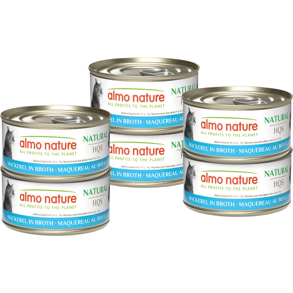 Almo Nature - MACKEREL Multipack Wet Cat Food - 70GM (2.47oz) - 6PK