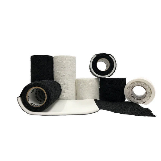Andover - PowerFlex No-Chew Absorbent Foam Bandage Wrap - BLACK - 4in x 5yards