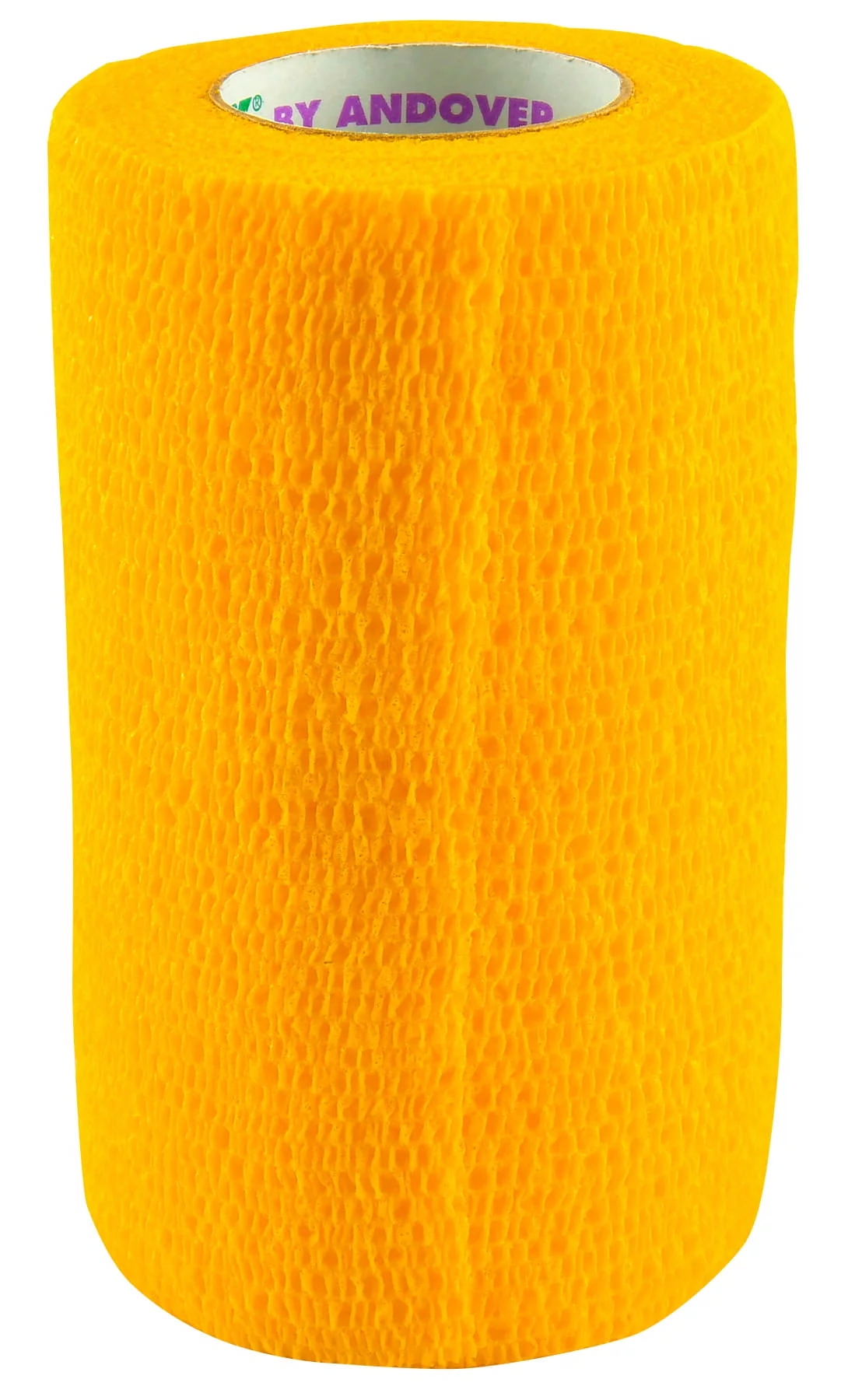 Andover - PowerFlex No-Chew Bandage Wrap - YELLOW - 4in x 5yards