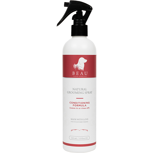 *S.O. - Up to 2 Week Wait* Beau Canine Essentials - Professional Grooming Spray - 355ML (12oz)