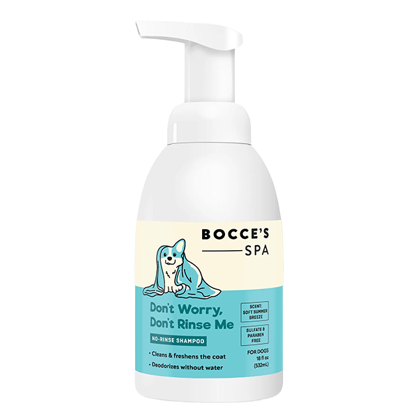 Bocce's - Dog Spa Don't Worry Don't Rinse Me Shampoo - 532ML (18oz)