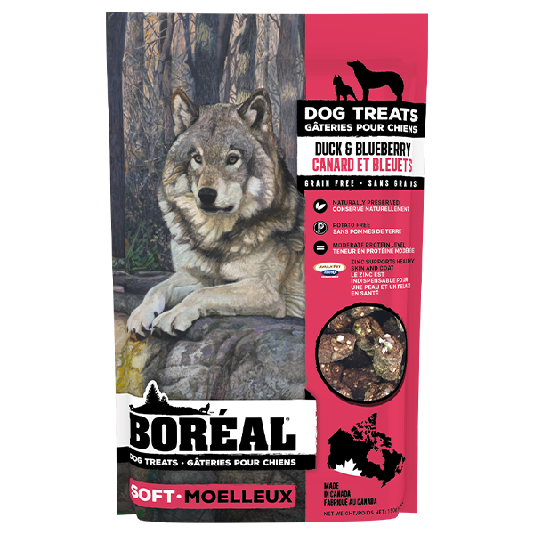 Boreal - DUCK and BLUEBERRY Dog Treats - 150GM (5.29oz)