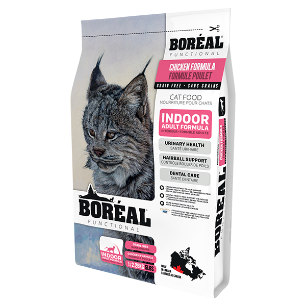 Boreal - Functional Indoor CHICKEN Dry Cat Food - 2.26KG (5lb)