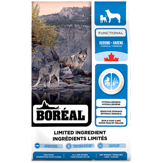 Boreal - Functional LID All Breed HERRING Dry Dog Food - 1.8KG (3.96lb)