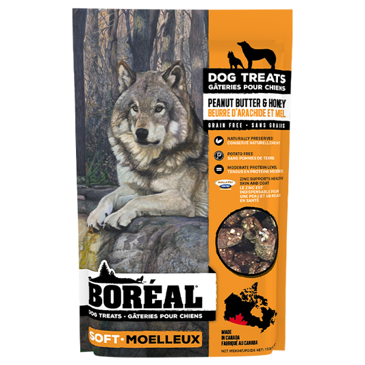 Boreal - PEANUT BUTTER and HONEY Dog Treats - 150GM (5.29oz)