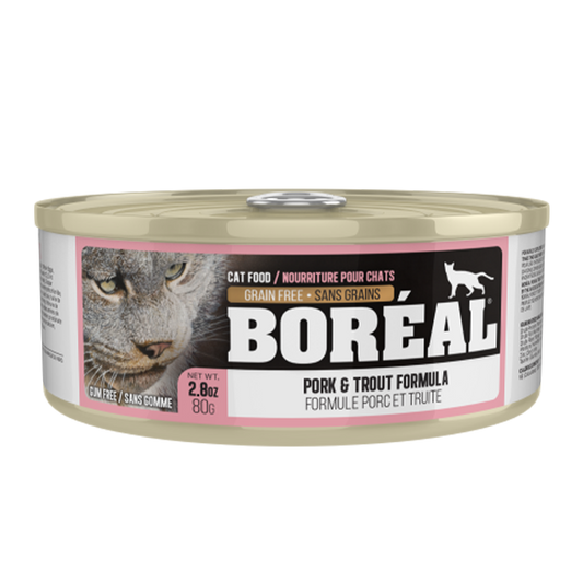 Boreal - PORK & TROUT Wet Cat Food - 80GM (2.8oz)