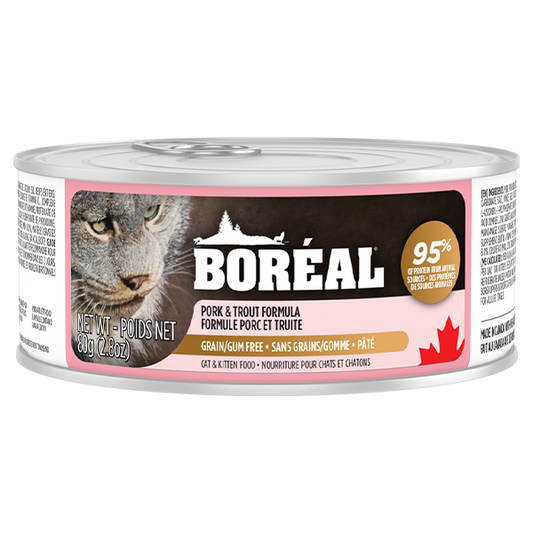 Boreal - PORK & TROUT Wet Cat Food - 80GM (2.8oz)