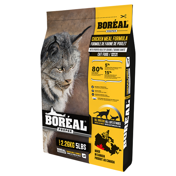 Boreal, Proper CHICKEN Meal Dry Cat Food, 2.26KG (5lb)