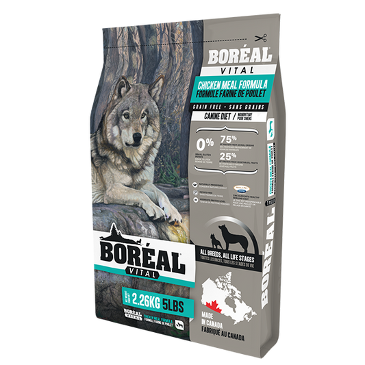 Boreal - Vital All Breed CHICKEN Meal Dry Dog Food - 2.26KG (5lb)