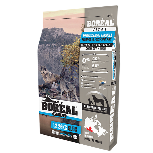 Boreal - Vital All Breed WHITEFISH Meal Dry Dog Food - 2.26KG (5lb)